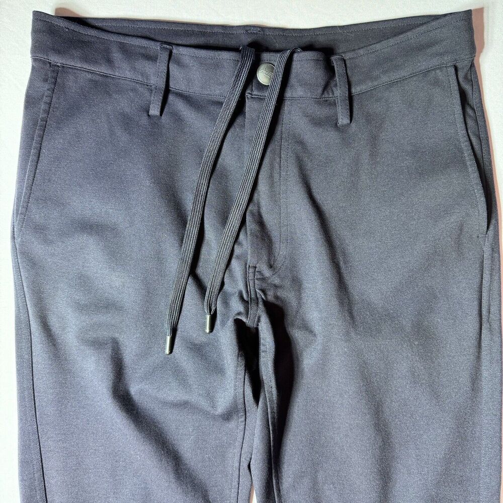 Good Man Brand Mens Comfort Casual Stretch Chino Pant Drawstring Navy Blue 32x29